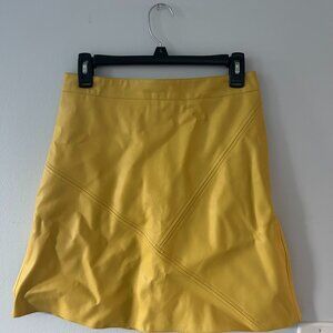 Zara Yellow Mini Skirt - Size M